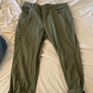 Casual olive green pants